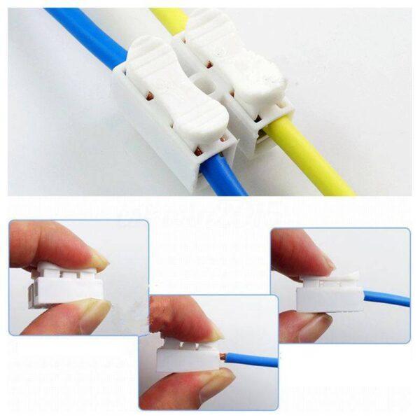 (10 ตัว) เต๋า ต่อสาย หัวต่อสาย ตัวต่อสาย หัวเสียบสปริง 2 ช่อง 3 ช่อง - Image 3