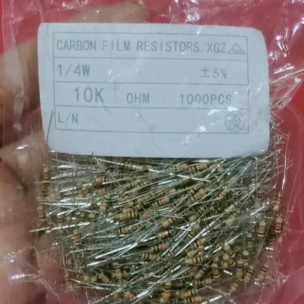 (5 ตัว) ตัวต้านทาน 1/4W ขนาด 51K ถึง 10M ตัว R รีซิสเตอร์ Carbon Film Resistor 1/4W 5% #CF 1/4W - Image 2