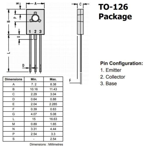 Transistor ทรานซิสเตอร์ 13003 B649A B772 BD136 BD139 BD140 BD235 BD237 BD238 BD438 D882 #ทรานซิสเตอร์ TO-126 (1 ตัว) - Image 4