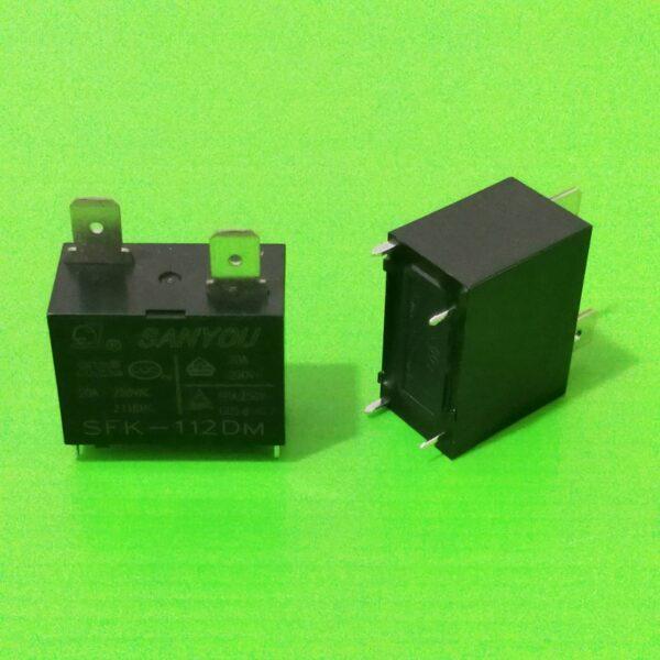 รีเลย์ แอร์ Relay คอยล์ 12VDC 4 ขา 20A 250VAC **ของแท้** #SFK-112DM SANYOU (1 ตัว) - Image 2