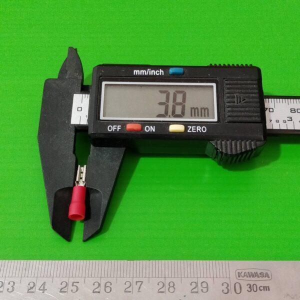 (10 ตัว) หางปลา 2.8mm เสียบ หัวเสียบ ตัวเมีย หุ้มขั้ว แบน 2.8mm 0.110in #FDxx-110 - Image 2