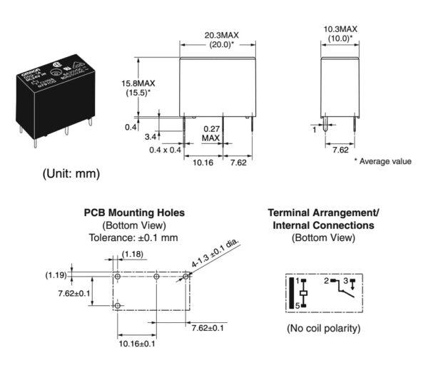 Relay รีเลย์ Omron แท้ คอยล์ 5VDC 12VDC 24VDC 4Pin G5Q-1A #G5Q-1A 4P Omron (1 ตัว) - Image 6