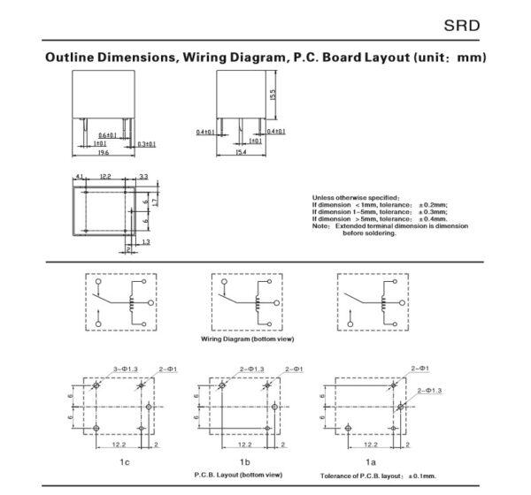 Relay รีเลย์ Sanyou แท้ คอยล์ 5VDC 12VDC 24VDC 5Pin SRD-S-105D SRD-S-112D SRD-S-124D #SRD 5P Sanyou (1 ตัว) - Image 5