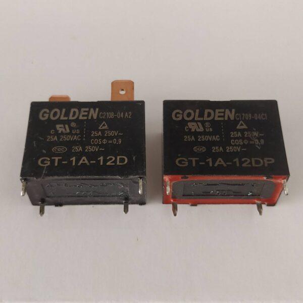 Relay รีเลย์ GOLDEN คอยล์ 12VDC 4P 25A 250VAC GT-1A-12D GT-1A-12DP #GT-GOLDEN (1 ตัว)