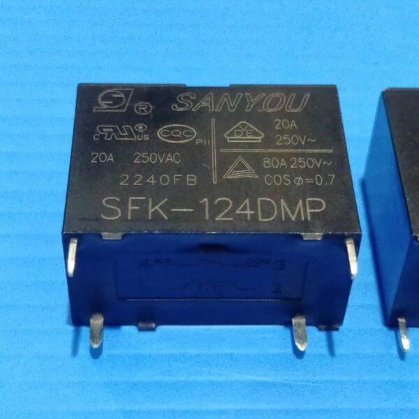 Relay รีเลย์ คอยล์ 24VDC 4 ขา 20A 250VAC **ของแท้** #SFK-124DMP SANYOU (1 ตัว) - Image 2