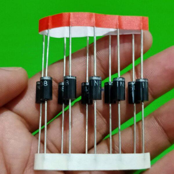 ไดโอดเรียงกระแส ไดโอด Rectifier Diode FR307 1N5401 1N5404 1N5406 1N5408 1N5822 UF5402 UF5408 #DO-27 (Plastic) (1 ตัว) - Image 2