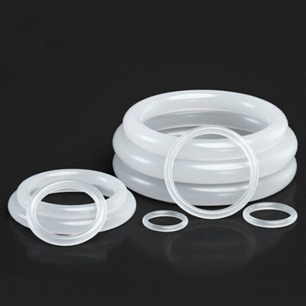 ซีล O-Ring โอริง ขาว ยางซิลิโคน VMQ ปะเก็น Oring Silicone Rubber หนา CS 2mm #โอริง VMQ ขาว หนา 2mm (1 ตัว) - Image 2