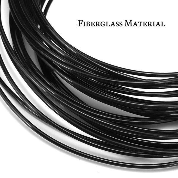ฟิชเทป ดึงสายไฟ ร้อยท่อ นำสายไฟ ไฟเบอร์กลาส Fiberglass Fish tape 3 มม. 5 10 15 20 25 30 35 40 เมตร #ฟิชเทป ดำ (1 ม้วน) - Image 4
