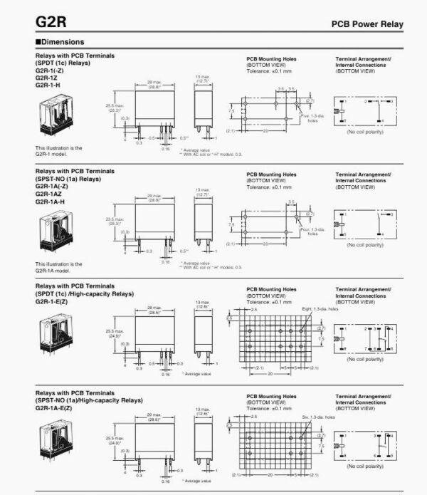 Relay รีเลย์ Omron แท้ คอยล์ 5VDC 12VDC 24VDC 8Pin G2R-1-E #G2R-1-E 8P Omron (1 ตัว) - Image 7