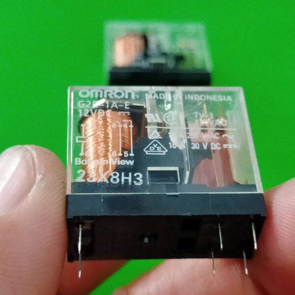 Relay รีเลย์ Omron แท้ คอยล์ 5VDC 12VDC 24VDC 6Pin G2R-1A-E #G2R-1A-E 6P Omron (1 ตัว) - Image 2