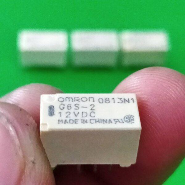 Relay รีเลย์ Omron แท้ คอยล์ 5VDC 12VDC 24VDC 8Pin G6S-2 #G6S-2 8P Omron (1 ตัว) - Image 2