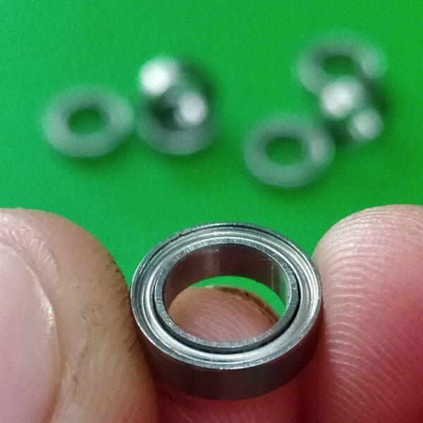 ลูกปืน แบริ่ง ตลับลูกปืน Bearing มอเตอร์ พัดลม เครื่องพิมพ์ โมเดลของเล่น MR117Z MR117ZZ ขนาด 7X11X3mm #MR117ZZ (1 ตัว) - Image 2