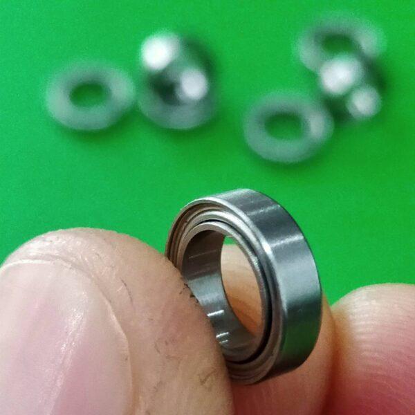 ลูกปืน แบริ่ง ตลับลูกปืน Bearing มอเตอร์ พัดลม เครื่องพิมพ์ โมเดลของเล่น MR117Z MR117ZZ ขนาด 7X11X3mm #MR117ZZ (1 ตัว) - Image 3