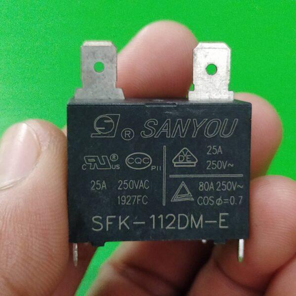 Relay รีเลย์ แอร์ SANYOU แท้ คอยล์ 12VDC 4pin 25A 250VAC #SFK-112DM-E SANYOU (1 ตัว) - Image 2