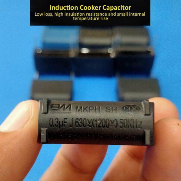 ตัวเก็บประจุ คาปาซิเตอร์ เตาแม่เหล็กไฟฟ้า แรงดันไฟฟ้าสูง MKPH Induction Cooker Capacitor #MKP-Cap BM (1 ตัว) - Image 2