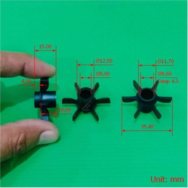 ปลอกแกนใบพัด ปลอกแกน พัดลม ปลอกสวมแกน บูชพลาสติก 8mm ยาว 15mm สีดำ อะไหล่ ชิ้นส่วน พัดลมทั่วไป #ปลอก GB815 (1 ตัว) - Image 6