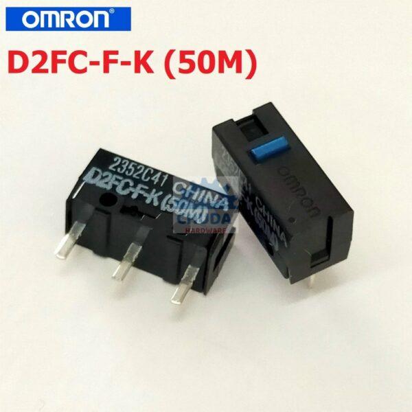 สวิทช์ ไมโครสวิทช์ เมาส์ Mouse Micro Switch Ultra Sub Miniature Basic Switch D2FC-F-K (50M) #สวิทช์เมาส์ Omron (1 ตัว)