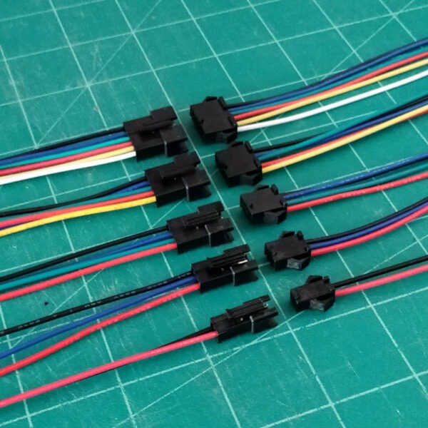 (1 ชุด) สายปลั๊ก สาย JST Plug สายแบต รถไฟฟ้า ตัวผู้ ตัวเมีย รุ่น SM2.54 2P ถึง 6P ยาว 20cm #แบบ B 20cm - Image 2