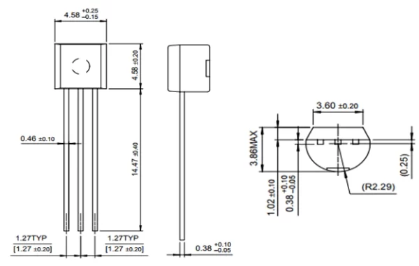 ทรานซิสเตอร์ Transistor 2N2222 2N3904 A1015 BC327 BC337 BC547 BC557 C1815 C945 S8050 S9012 #ทรานซิสเตอร์ TO-92 (1 ตัว) - Image 5