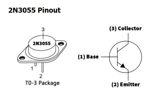 2N3055 (NPN) ทรานซิสเตอร์ เครื่องขยาย MJ2955 (PNP) AF Amp Audio Power Transistor 15A 100V (1 ตัว) - Image 3