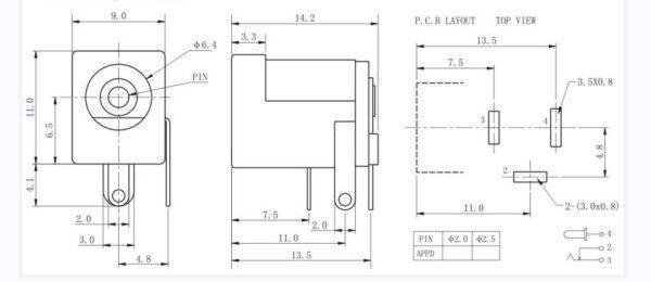 DC Socket ซ็อคเก็ต 5.5x2.1mm/2.5mm แจ็ค ดีซีแจ็ค DC Jack ปลั๊ก DC Plug Connector 3 ขา DC-005 #S-DC005 (1 ตัว) - Image 4