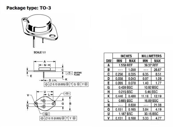 2N3055 (NPN) ทรานซิสเตอร์ เครื่องขยาย MJ2955 (PNP) AF Amp Audio Power Transistor 15A 100V (1 ตัว) - Image 5