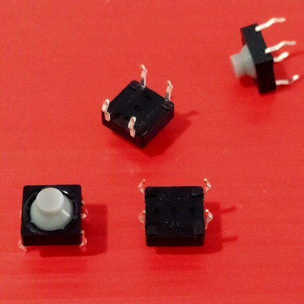 สวิทช์ ซิลิโคน ปุ่มกด DIP TACT Switch Silicone Soundless Switch กดติด-ปล่อยดับ #D4P 8x8x5.5mm ปุ่มซิลิโคน (1 ตัว) - Image 3