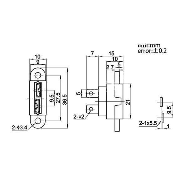 ปลั๊กฟิวส์ กล่องฟิวส์ กระบอกฟิวส์ รถยนต์ Auto Standard Blade Fuse Holder #กล่องฟิวส์รถยนต์ STD (1 ตัว) - Image 7