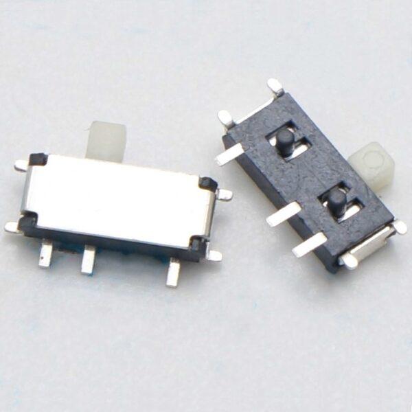 Slide Switch สวิทช์ เลื่อน 7 ขา SMD Toggle Switch 7pin MSK-12C01-07 #MSK-12C01 (SMD) แนวนอน (1 ตัว) - Image 2