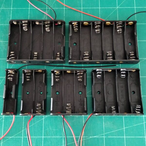 กล่องถ่าน แบต แบตเตอรี่ Battery Holder Case AA 2A #รางถ่าน AA อนุกรม ไม่มีฝา (1 ตัว) - Image 2