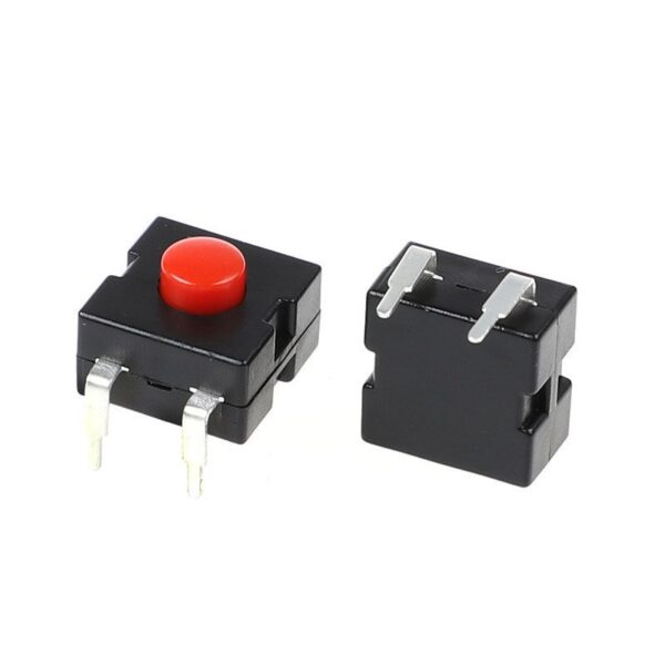 สวิตช์ ปุ่มกด ไฟฉาย Flashlight Switch ON-OFF DIP 2pin 12x12x9.5mm #1212-112DB (1 ตัว) - Image 2