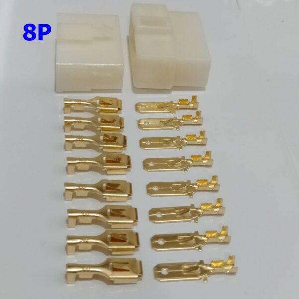 ปลั๊ก รถยนต์ ปลั๊กต่อสาย ปลั๊กเสียบ ขั้วต่อสาย Wire Connector Terminal Plug 1P 2P 3P 4P 6P 8P #WP-6.3mm (1 ชุด) - Image 8