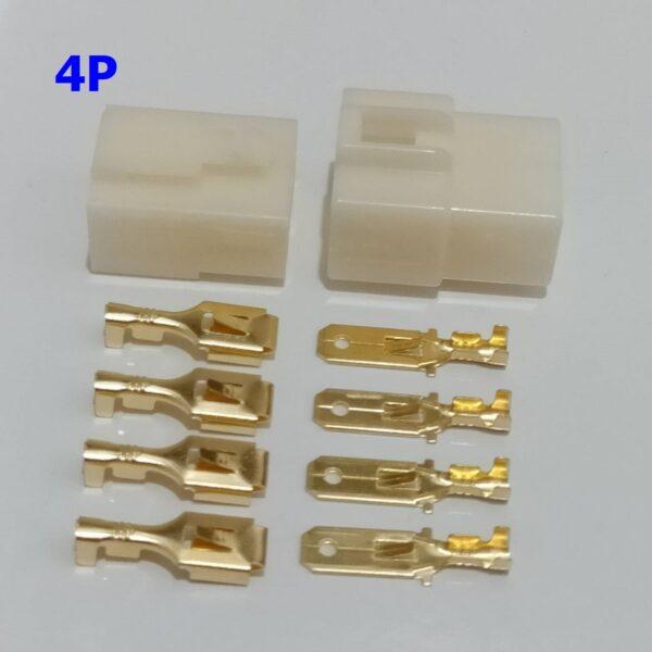 ปลั๊ก รถยนต์ ปลั๊กต่อสาย ปลั๊กเสียบ ขั้วต่อสาย Wire Connector Terminal Plug 1P 2P 3P 4P 6P 8P #WP-6.3mm (1 ชุด) - Image 6