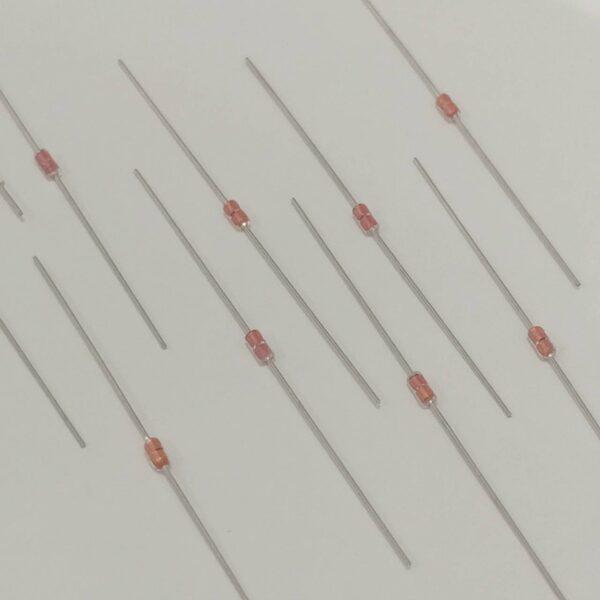 Thermistor เทอร์มิสเตอร์ ตัวต้านทาน ความร้อน เซ็นเซอร์ อุณหภูมิ NTC MF58 1K 5K 10K 50K 100K 1M #NTC-MF58 (1 ตัว) - Image 3