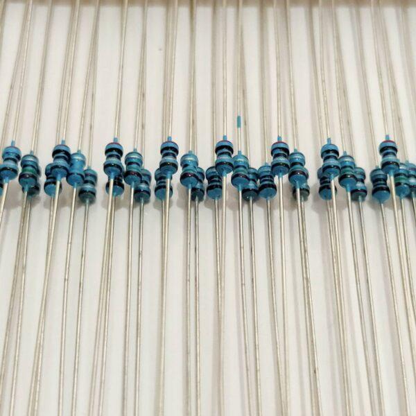 (5 ตัว) ตัว R ตัวต้านทาน รีซิสเตอร์ Metal Film Resistor 1/8W 0.125W 1/6W 1% 1K ถึง 50K #MF 1/8W - Image 2