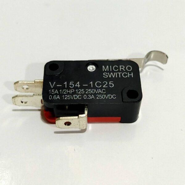 ไมโครสวิทช์ สวิทช์ ลิมิตสวิทช์ Micro Switch Limit Switch 3 ขา 15A 250V #V-154-1C25 MS ดำ-แดง (1 ตัว) - Image 2