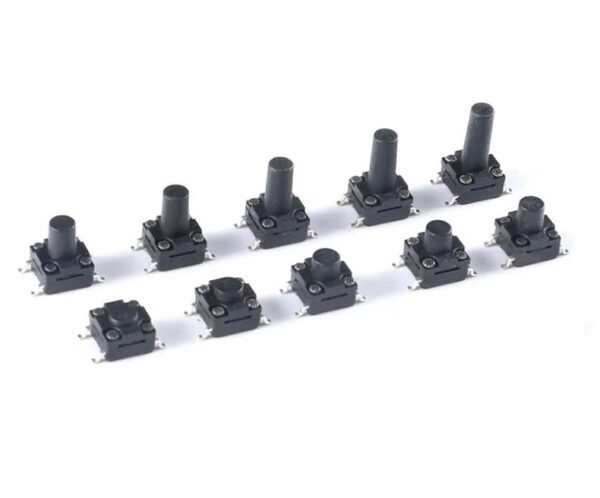 สวิทช์ กดติด-ปล่อยดับ Push Button Switch สวิทช์ปุ่ม Micro trigger TACT Switch SMD #S4P 6x6xHmm กันน้ำ (1 ตัว)