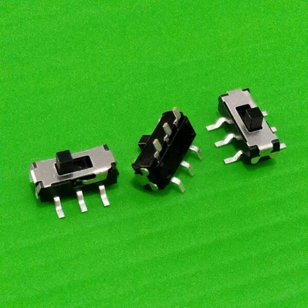 Slide Switch สวิทช์ เลื่อน Toggle Switch SMD Switch 6 ขา 3.55x9.05mm #สวิทช์เลื่อน MSS-22D18 (SMD) (1 ตัว) - Image 2