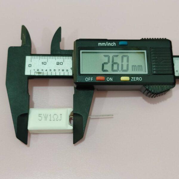 ตัว R ตัวต้านทาน เซรามิค ซีเมนต์ กระเบื้อง Ceramic Cement Resistor 5W #CR 5W แนวตั้ง (1 ตัว) - Image 4