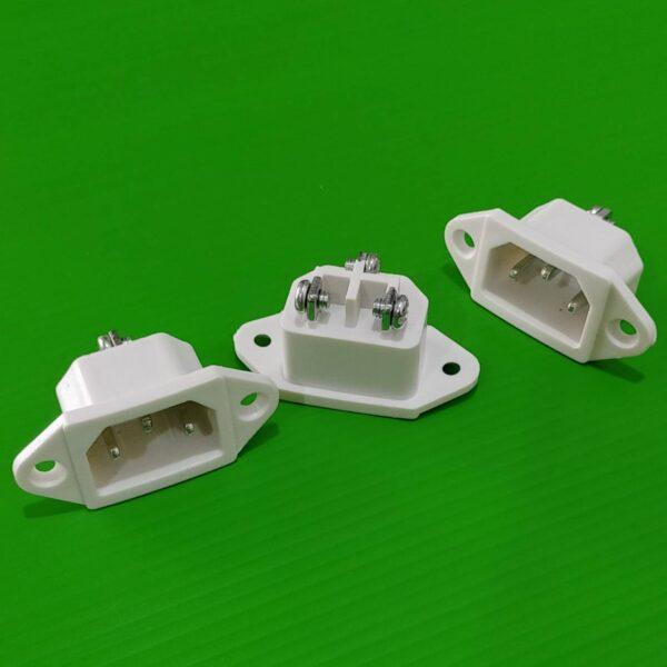 ปลั๊ก ขั้วปลั๊ก หม้อหุงข้าว เต้ารับ เต้าเสียบ ปลั๊กเสียบ Inlet AC Power Plug Socket #ขั้วปลั๊ก แบบ C แถมน็อต (1 ตัว) - Image 2