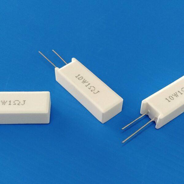 ตัว R ตัวต้านทาน เซรามิค ซีเมนต์ กระเบื้อง Ceramic Cement Resistor 10W #CR 10W แนวตั้ง (1 ตัว) - Image 2