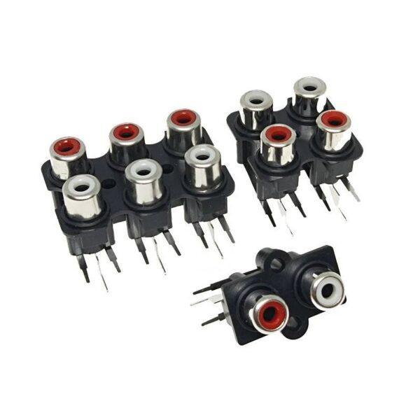 ซ็อคเก็ต เครื่องเสียง RCA Socket Stereo Audio Video RCA AV Connector 2 ช่อง 4 ช่อง 6 ช่อง #RCA-XH (1 ตัว) - Image 2