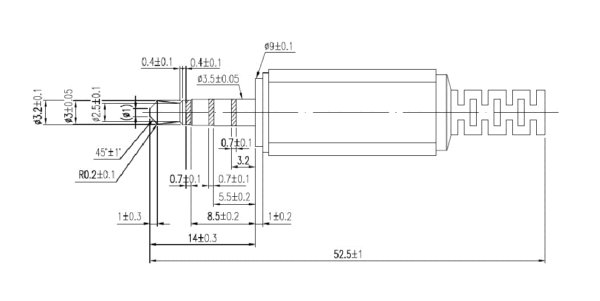 ปลั๊ก หัวปลั๊ก TRS Plug Aux สเตอริโอ Stereo แจ็ค ตัวผู้ Jack Audio Connector 3.5mm #P-TRS-3.5 ดำ (1 ตัว) - Image 5