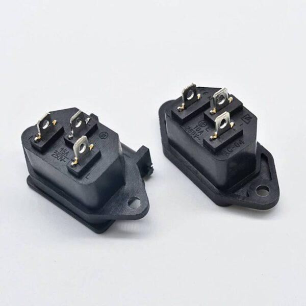 ปลั๊ก ขั้วปลั๊ก ปลั๊กเสียบ เต้ารับ เต้าเสียบ ซ็อคเก็ต Inlet AC Power Plug Socket #AC-04 (1 ตัว) - Image 3