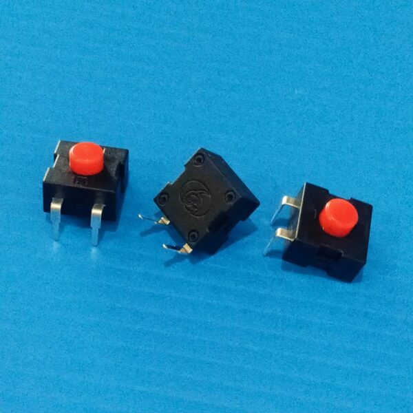 สวิตช์ ปุ่มกด ไฟฉาย Flashlight Switch ON-OFF DIP 2pin 12x12x9.5mm #1212-112DB (1 ตัว)