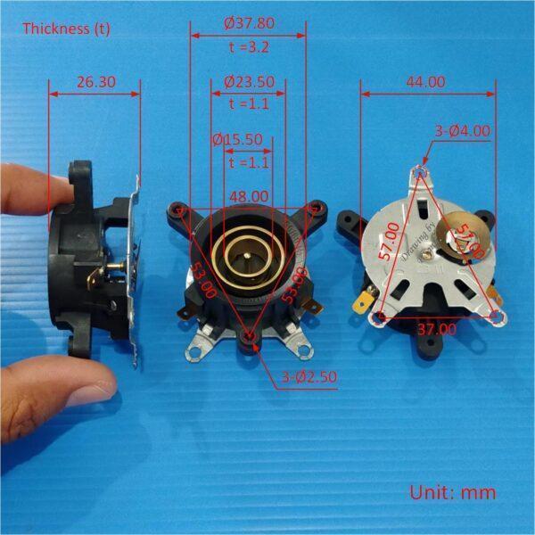 เทอร์โมสตัท สวิทช์ ซ็อคเก็ต เต้ารับ กาต้มน้ำ กาน้ำร้อน Thermostat Electric kettle Switch KSD686 585 13A 250VAC #CJ2311 - Image 6