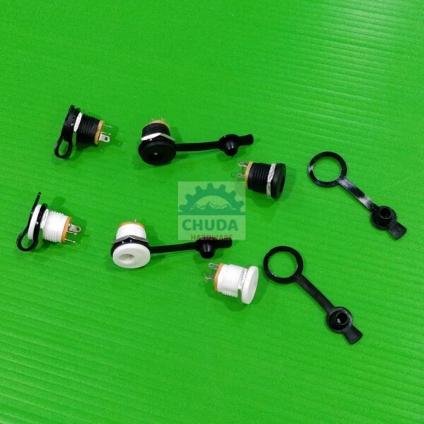 หัวแจ็ค 5.5x2.1mm แจ็ค ตัวเมีย DC Jack ปลั๊ก DC แจ็ค DC ตัวต่อ ดีซีแจ็ค Socket DC022 ***แถมฝายาง*** (1 ตัว)