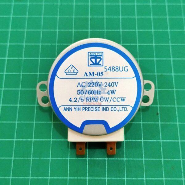 มอเตอร์ มอเตอร์ส่าย พัดลม มิตซูบิชิ 16 นิ้ว 4W 220-240Vac 50/60Hz 4.2/5 RPM #AM-05_มิตซูบิชิ (1 ตัว)