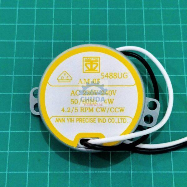 มอเตอร์ มอเตอร์ส่าย พัดลม เพดาน ฮาตาริ 16 นิ้ว 4W 220-240Vac 50/60Hz 4.2/5 RPM #AM-05 ฮาตาริ แกนสั้น (1 ตัว)