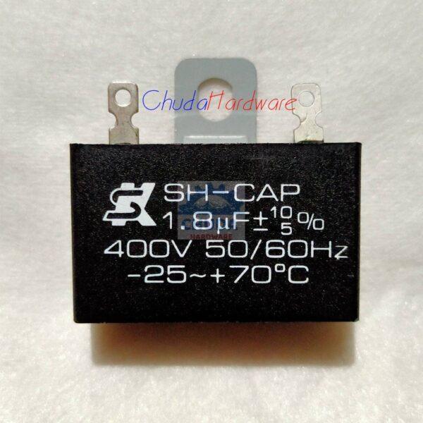 SK Capacitor คาปาซิเตอร์ C พัดลม ฮาตาริ ***แท้ 400V 1.8uF #SK1.8400-บัดกรี (1 ตัว)